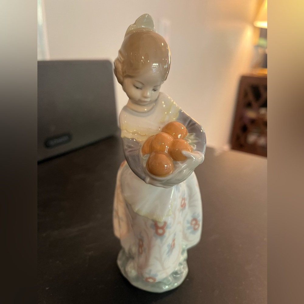 Lladro Porcelain Base with Blue Mark